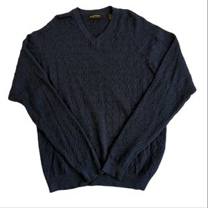 Joseph & Lyman sweater, 100% merino wool, v-neck, size XL, unisex